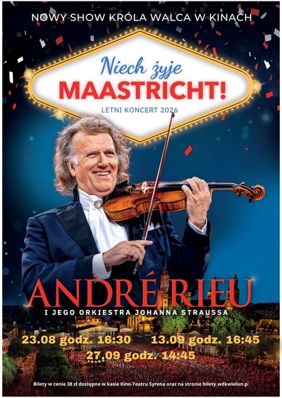 Plakat wydarzenia:  André Rieu. Niech żyje Maastricht! 